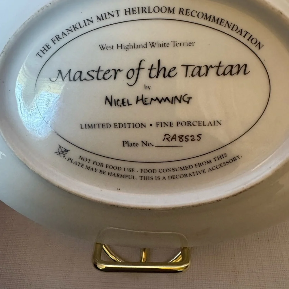 The Franklin Mint Plate Master Of The Titan by Nigel Hemming Limited Edition EUC